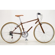 700x28C-6S ブラウン LOVE BIKE カラークロスバイク