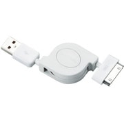 iPhone用巻き取り式充電・転送ケーブル 0.8m MPA-IRL08WH