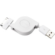 iPhone用巻き取り式充電・転送ケーブル 1.5m MPA-IRL15WH