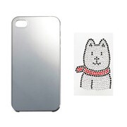 SB-IA01-ODPN/SV [白戸家お父さん キラキラデコキット for iPhone 4]