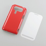 LYNX 3D SH-03C用シェルカバー 液晶保護フィルム付 レッド PD-SH03PVRD