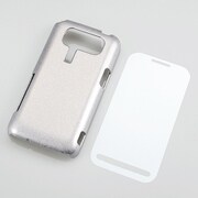 LYNX 3D SH-03C用シェルカバー（液晶保護フィルム付） シルバー PD-SH03PVSV