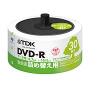 データ用 DVD-R4.7GB 16倍速対応 30枚 スピンドルケース対応 詰め替え用メディア DR47PWC30RF