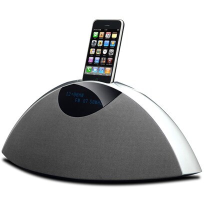 iPod/iPhone対応サウンドシステム Rhythm Arc mini シルバー SR-80i-S