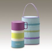 フレッシュランチボックス 3段式 560ml ブルーボーダー DJG550（BLBD）