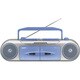 ラジオカセットレコーダー ブルー U4-W34(L)