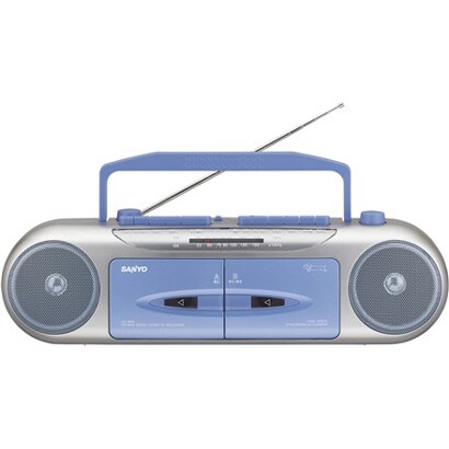 ラジオカセットレコーダー ブルー U4-W34(L)