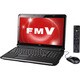 LIFEBOOK AH52/CTシリーズ 15.6型ワイド液晶/HDD640GB/DVDスーパーマルチドライブ シャイニーブラック FMVA52CTB