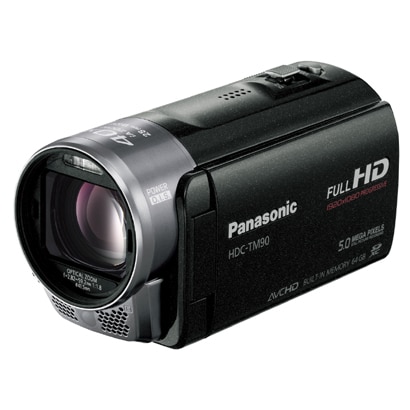 3D対応ハイビジョンデジタルビデオカメラ　メモリータイプ 64GB パールブラック HDC-TM90-K