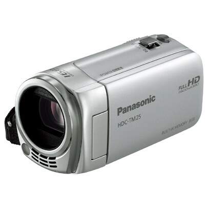 ハイビジョンデジタルビデオカメラ　メモリータイプ 8GB シルバー HDC-TM25-S