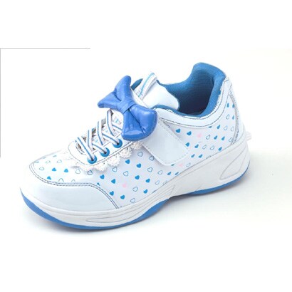 ポップスニーカー White×Blue 22cm LOVE-BE 22WB
