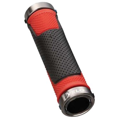 VELO HALF SOFT LOCK ON GRIP レッド/BK GP-VL-043