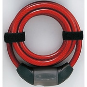 WIRE LOCK 10MM X 1800MM CLEAR RED LK-MT-009