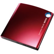 USB接続 バスパワー対応ポータブルDVDドライブ カクうすDVD オリエントレッド DVRP-U8CR