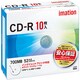 データ用CD-R 700MB 52倍速対応 インクジェットプリンタ対応ホワイトワイドレーベル 10枚 CDR80PWB10P