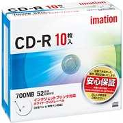 データ用CD-R 700MB 52倍速対応 インクジェットプリンタ対応ホワイトワイドレーベル 10枚 CDR80PWB10P