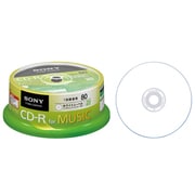 録音用CD-R オーディオ インクジェットプリンター対応 ホワイトレーベル 20枚パック 20CRM80PWP