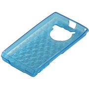 BSMPIS04C05BL [REGZA Phone（レグザフォン） IS04専用 TPUケース ハート 液晶保護フィルム付 ブルー]