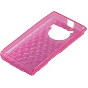 BSMPIS04C05PK [REGZA Phone（レグザフォン） IS04専用 TPUケース ハート 液晶保護フィルム付 ピンク]