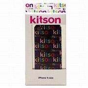 KSIPA4HCRB-LG1BK [KITSON ロゴプリント ブラック iPhone4用ケース]