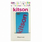 KSIPA4HCRB-LG2BL/PK [KITSON ロゴプリント ブルー iPhone4用ケース]