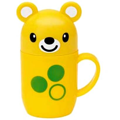 お弁当グッズ 黄くまちゃん TRK6D ダイカット携帯コップ