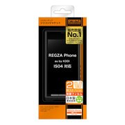 REGZA Phone(レグザフォン) au IS04用 シルキータッチシリコンジャケット ブラック RT-IS04C1/B