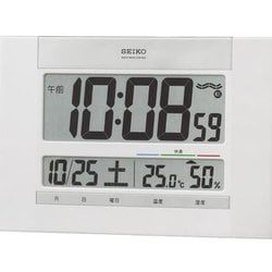 ヨドバシ Com セイコータイムクリエーション Sq429w 掛置兼用デジタル電波時計 温度計付 0 40 湿度計付 25 85 通販 全品無料配達