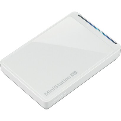 USB3.0接続 ポータブルハードディスク 1TB クリスタルホワイト ミニステーションシリーズ HD-PCT1TU3-BW