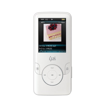 メモリーオーディオプレーヤー 4GB i.μ's（アイミューズ） バニラホワイト HMP-V204-W