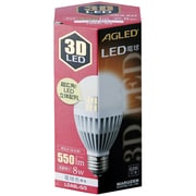 LED電球 E26口金 電球色相当 550lm 3D(LED立体配列)モデル LDA8L-G/3