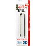3WF1222 [3DS用 伸びる！おトモタッチペン3D コイルストラップ付きタッチペン ブラック]