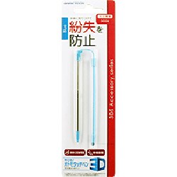 3WF1223 [3DS用 伸びる！おトモタッチペン3D コイルストラップ付きタッチペン ブルー]