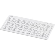 Bluetooth2.0対応 コンパクトキーボード ホワイト BSKBB01WH