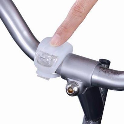 自転車用LEDライト(シリコン製) 日亜製白色LED×2灯 LB106WH