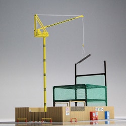 一流の品質 スタジオミドクライミングクレーン（小型）Nスケール 