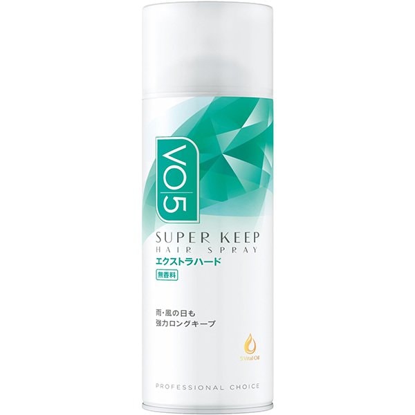 VO5 スーパーキープ ヘアスプレイ [エクストラハード 無香料 330g 巻き毛・前髪キープ アホ毛対策]