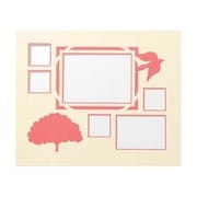 メモリーミュージアム マットボード 四切 ツリー ピンク MM020301