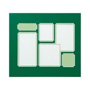 メモリーミュージアム マットボード 色紙 6穴 グリーン×ライトグリーン MM011515