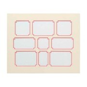 メモリーミュージアム マットボード 四切 9穴 ピンク MM020801