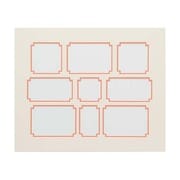 メモリーミュージアム マットボード 四切 9穴 オレンジ MM020803