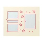 メモリーミュージアム マットボード 四切 桜 ピンク MM020901