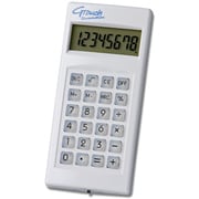 G-touchイルミネーション 携帯電卓 8桁 ホワイト DX-140WH