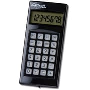 G-touchイルミネーション 携帯電卓 8桁 ブラック DX-140BK