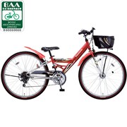 自転車（22型） レッド メタルショット・オートライト B-MHN264AR