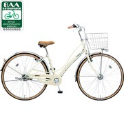 自転車(27型) ホワイトベージュ ヴィアトーレ・ガチガチロック B-VA735T