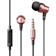 RK-MHF11R [高性能小型軽量リモコンマイク付きヘッドホン for iPhone レッド]
