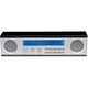 AM/FMラジオ LONG LCD CLOCK RADIO ブラック/アルミニウム LA75