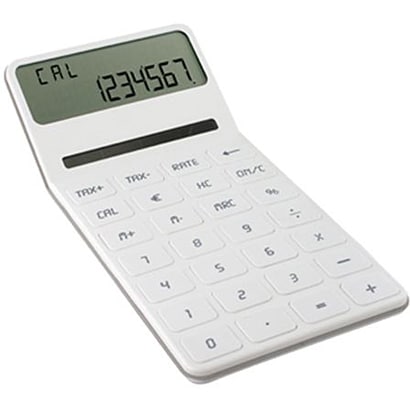 電卓 ELA DESK TOP 10桁 ホワイト LC59