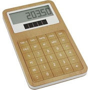 電卓 SAFE CALCULATOR（セ-フ カリキュレ-タ-） 8桁 バンブー LC69